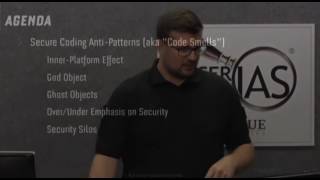 2016-08-24 CERIAS - Secure Coding - Patterns and anti-patterns in the design and architecture of ...
