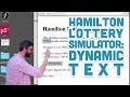 14.3: Dynamic Text (contenteditable attribute) - Hamilton Lottery Simulator with p5.js