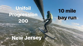 10 Mile Downwind Foil Bay Run | Unifoil Progression 200 | New Jersey