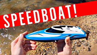 My First Speedboat! Force1 Velocity RC Boat Review (H102)