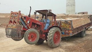 Tractor Stunt | Tractor With Heavy Load Trolley Fail On The Ramp | Tractor Load Trolley