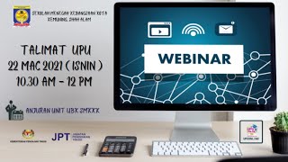 WEBINAR  TAKLIMAT  UPU