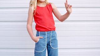 How to sew Pockets on pants or shorts. Easy!