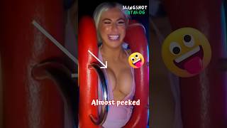 Blondy! 😍 Enjoys on the Slingshot Ride #shorts #slingshot