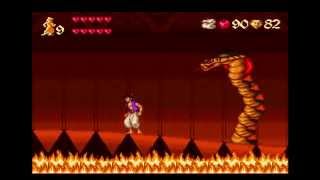 Aladdin - SNES - Final Stage \u0026 Credits Special Ending