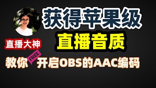 【比木】OBS如何使用AAC encoder 进行音频编码获得最佳直播音频质量｜手游戏、语音、唱歌直播音频设置｜FFmpeg mp3 如何改成CoreAudio AAC｜OBSTwitch直播教程