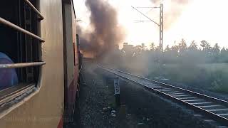 Veeravasaram to Bhimavaram jn full journey with Visakapatnam WDG3A twns alcos onboard NS - DMM exp