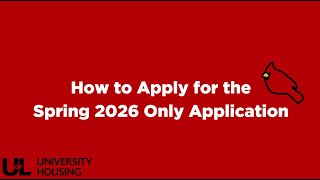 How to Apply for Spring 2026 Only Housing