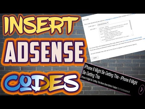 How To Insert Google Adsense Codes Into Your Website 2017 How To Insert Google Adsense Codes Into Your Website 2017