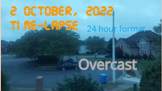 2 October, 2022 Time-lapse (24 hour format)