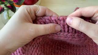 3x avmaskning: Italiensk avmaskning, tubular bind off, enkel avmaskning och Stickgäris bind off