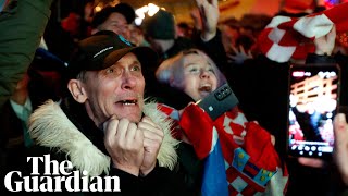 Croatia fans go wild after penalty shootout victory over Brazil at World Cup