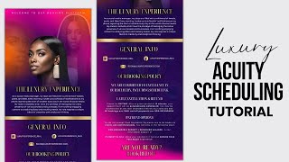 Acuity Site Tutorial | Tips On Creating A Luxury Acuity Scheduling #acuity #canva #