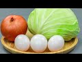 Cabbage Pie | Cabbage with Egg Recipe | V Taste