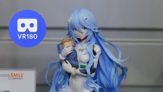 【3D VR180】グッスマ ヱヴァンゲリヲン新劇場版 綾波レイ ロングヘアVer.フィギュアサンプル展示立体視