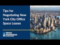 How to Negotiate Office Space Leases in New York City