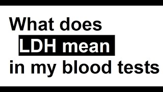 What does LDH mean in my blood tests?