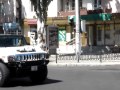 Tiraspol Wedding Party Motorcade Drives by in Hummer Limo Transnistria Moldova Tiraspol Hostel