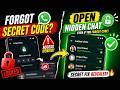 How to open Hidden Locked Chat in WhatsApp Even If you Forgot the Secret Code
