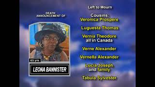 Leona Bannister ~ Long Obituary
