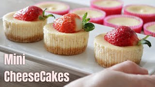 Easiest Mini CheeseCakes Recipe .without Yogurt, Sour Cream, Whipping Cream