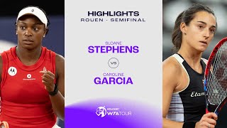 Sloane Stephens vs. Caroline Garcia | 2024 Rouen Semifinal | WTA Match Highlights