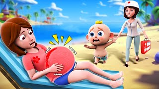 A Baby Is Born On The Beach👶🏻 Take Care Of Pregnant Mom and More Nursery Rhymes \u0026 Kids Songs