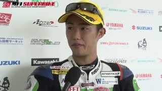 2014 SUPERBIKE ROUND 2 : Autopolis ST600 Race 2 Mitsunori Okamura After the race interview