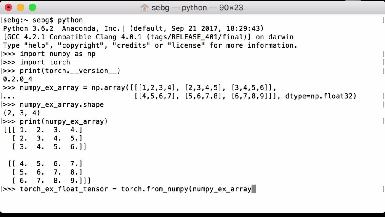 PyTorch NumPy To Tensor: Convert A NumPy Array To A PyTorch Tensor ...