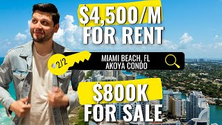 What $4,500 Rent gets YOU in Miami | Miami Beach condo Tour ($800,000)