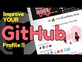Github Profile Readme (Markdown template) | Improve Your Github profiles