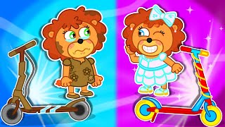 LionET | Rich Bride Lucky vs Broke Bride Lucky  | Cartoon for Kids