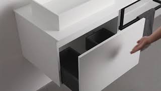 Lusso Modus Matte White Bathroom Vanity Unit