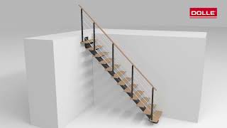 Staircase SYDNEY from DOLLE in straight flight | DESIGN banister