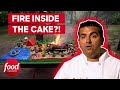 Buddy Lights A CAMPFIRE Inside A Cake | Cake Boss