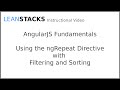 Using the AngularJS ngRepeat Directive with Filtering and Sorting