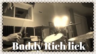 Buddy Rich drum fills & licks | One handed snare roll