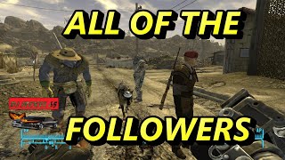 How to get all the followers to follow you at the same time in Fallout New Vegas easy walkthrough