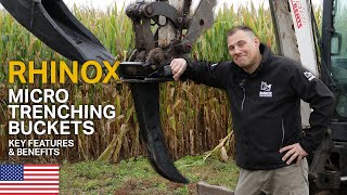 MICRO TRENCHING BUCKETS - the ULTIMATE attachment | Rhinox Group US