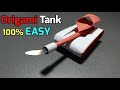 Cara Membuat Tank Dari Kertas, Origami Mobil Tank