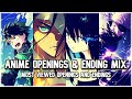 ANIME OPENINGS & ENDINGS MIX FULL SONGS 2 [MOST VIEWED ON YOUTUBE]