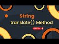 (RK) translate() string method in python