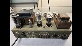 Testing Tubes from Stromberg-Carlson Amplifier AU-57 (Mullard Flash! 12AX7, 12AU7) Eico 628