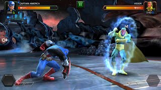 Captain America vs Vision Marvel Contest of Champions