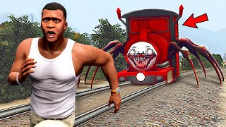 Monster TRAIN Vs FRANKLIN Fight AND Destroys Los Santos In GTA 5 - Cho Cho Charles Horror Train