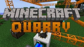 Minecraft BuildCraft Tutorial - How to Create a Quarry (BuildCraft)
