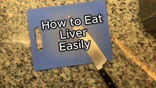 The Ultimate Hack for Eating Raw Liver: Freeze, Chop, and Swallow!