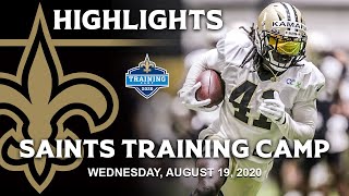 Saints Training Camp Highlights (8/19/2020) | New Orleans Saints