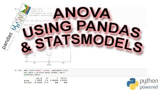 Python ANOVA using Statsmodels and Pandas