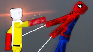 One Punch Man FIGHTS Spider-Man - People Playground Gameplay